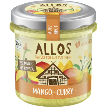 Allos Aufs Brot Mango Curry, 140 gr Glas