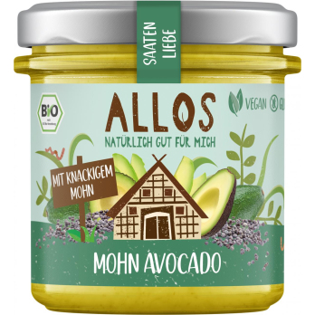 Allos Saatenliebe Mohn Avocado, 135 gr Glas