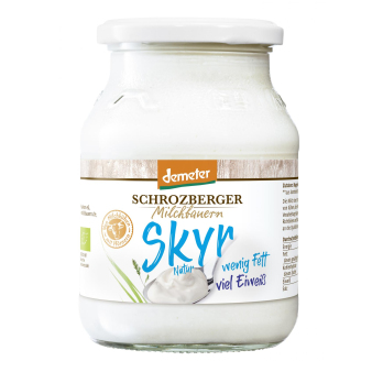 Schrozberg Milchbauern Skyr natur, 500 gr Glas