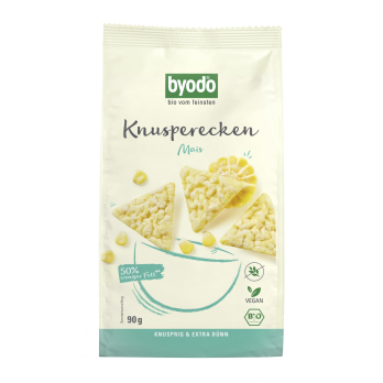 byodo Knusperecken Mais, 90 gr Packung -glutenfrei
