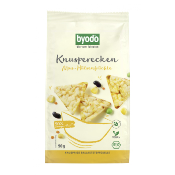 byodo Knusperecken Mais-Hülsenfrüchte, 90 gr Packu