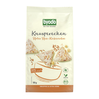 byodo Knusperecken Roter Reis-Kichererbse, 90 gr P