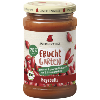 Zwergenwiese FruchtGarten Hagebutte, 225 gr Glas -