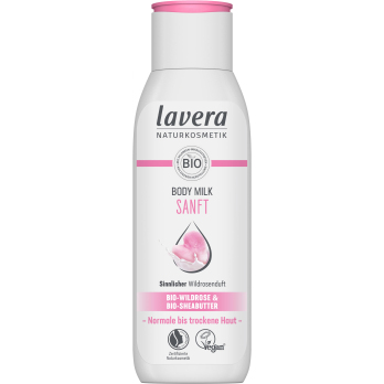 lavera Body Milk Sanft, 200 ml Flasche