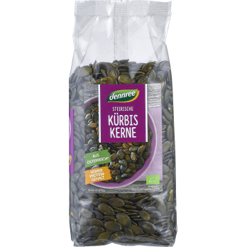 dennree Kürbiskerne, 500 gr Packung