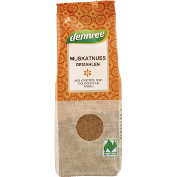 dennree Muskatnuss, gemahlen, 40 gr Packung