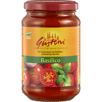 Gustoni Basilico, Tomatensauce mit Basilikum, 350