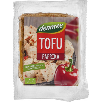 dennree Tofu Paprika, 200 g Stück