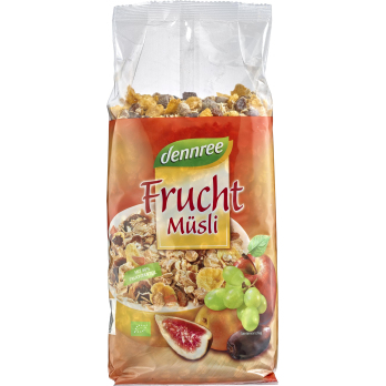 dennree Früchte Müsli, 750 gr Packung