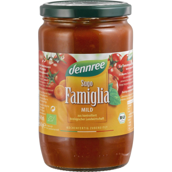 dennree Sugo Famiglia, fruchtig-aromatisch, 660 gr