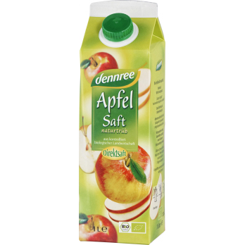 dennree Apfelsaft naturtrüb, Elopak 1 ltr Stück