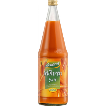 dennree Möhrensaft mit Zitronensaft abgerundet, 1