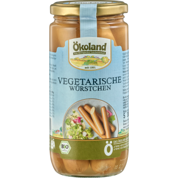 Ökoland Vegetarische Würstchen, 5 Stück, 380 gr Gl