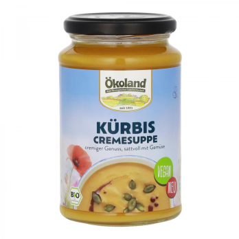 Ökoland Kürbis Cremesuppe, 380 ml Glas