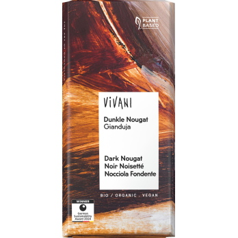 Vivani Dunkle Nougat Schokolade 36%, 100 gr Stück