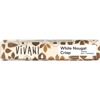 Vivani White Nougat Crisp Schokoriegel mit Reisdri
