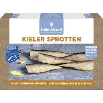followfish Kieler Sprotten, 110 gr Dose (80 gr)