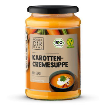Wünsch Dir Mahl Karottencremesuppe mit Kokos, 380