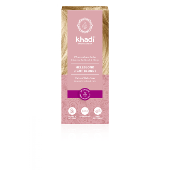 Khadi Pflanzenhaarfarbe Hellblond, 100 gr Packung