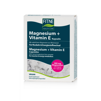 Fitne Magnesium + Vitamin E Kapseln, 60 St Packung