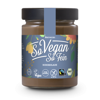Brinkers So Vegan So Fein Schokolade, 270 gr Glas