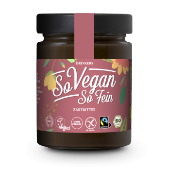 Brinkers So vegan So fein Zartbitter, 270 gr Glas