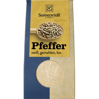 Sonnentor Pfeffer weiß, gemahlen, 35 gr Packung