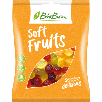 BioBon Soft Fruits, 100 gr Packung- ohne Gelatine-