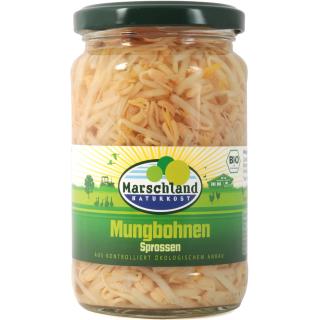 Marschland Mungbohnensprossen, 330 gr Glas (175 gr
