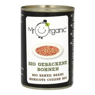 Mr. Organic Gebackene Bohnen, 400 gr Dose (240 gr)
