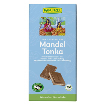 Rapunzel Vollmilch Schokolade Mandel-Tonka HIH, 10
