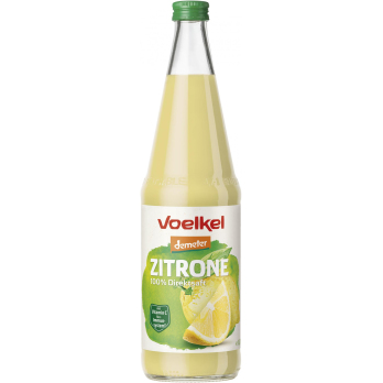 Voelkel Zitronensaft, 0,7 ltr Flasche -demeter-