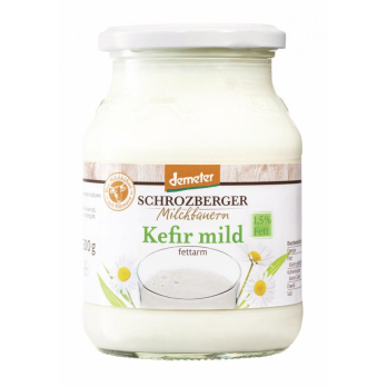 Schrozberg Milchbauern Kefir, 500 gr Glas