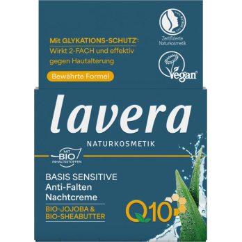 lavera Nachtcreme Anti-Falten Q10, 50 ml Tiegel