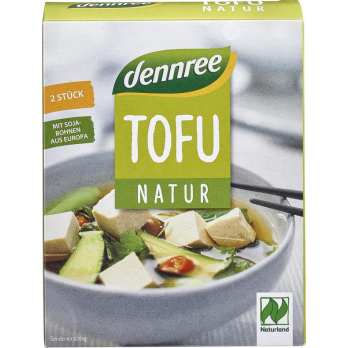 dennree Tofu natur, 2x200g Packung