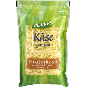 dennree Gratinkäse gerieben, 150 gr Beutel - lakto