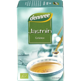 dennree Jasmin Grüntee, 1,5 gr, 20 Btl Packung