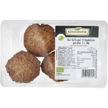 Königsh Geflügel-Frikadelle, 3 Stück 240 gr Packun