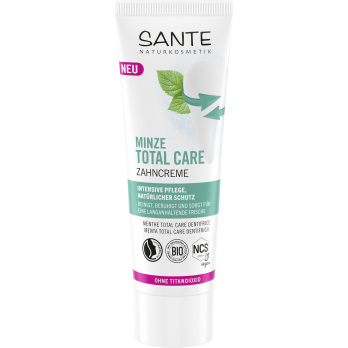 Sante Zahncreme Minze Total Care mit Fluorid, 75 m