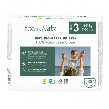 Naty Windeln Größe 3,  4-9 kg, 30 St Beutel